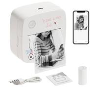 TFixol Pr - Etiqueta de impresión térmica portátil para teléfono celular, papel autoadhesivo, color rojo
