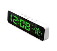 TFixol Reloj digital WiFi con sensor de temperatura y humidi, APP, reloj despertador, visualización en tiempo real, humidi de temperatura para sala de estar, oficina, dormitorio, decoración interior