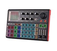 TFixol SK300 L - Tarjeta de sonido externa, cambiador de voz o mezclador, batería integrada, múltiples efectos de sonido para L, música, teléfono, computadora, juego, karaoke, tarjeta de sonido