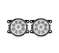 Tfkkaw Faros Antiniebla Para Fiesta Para C-Max Para Mustang Para Explorer Para Ranger Para Figo Luz Antiniebla LED Lámpara Antiniebla Para Automóvil(9 Led Yellow)