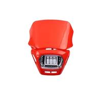 Tfkkaw Faros De Motocicleta Faro Delantero Para Moto De Cross Faro LED Para Motocicleta Focos Para La Mayoría De Los Accesorios Todoterreno De Motocross Faro Principal Motocicleta(Red)