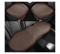 Tfkkaw Juegos Funda Asiento Cojín para Asiento Coche Ventilación Cómodo Absorción Sudor Cojín Coche Accesorios Asiento Trasero Individual Dividido(3pcs Brown)