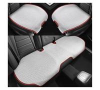 Tfkkaw Juegos Funda Asiento Cojín para Asiento Coche Ventilación Cómodo Absorción Sudor Cojín Coche Accesorios Asiento Trasero Individual Dividido(3pcs White C)