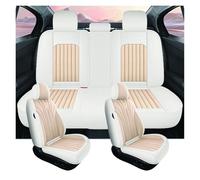 Tfkkaw Juegos Funda Asiento para Fiat para Grande para Punto para Argo para Toro para Freemont para Bravo para 500X Fundas para Asientos Coche(Beige)