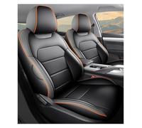 Tfkkaw Juegos Funda Asiento para Tucson para Santa Fe para Kona para I30 para I40 para I20 para Creta para IX35 para Sonata para Solaris Fundas Asiento Coche(Full Set-Orange Line)