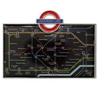 TFLTM3011 - Imán para nevera con diseño de mapa de metro de metro (negro)