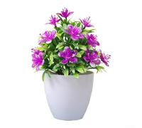 TFor abletop Potted FFor aux Flower DisplFor ay con PlFor Astic Roses para sala de estar, dormitorio o estudio para areFor a (Lotus rosa)