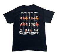 TFRDE2345 MBM 2008 Playin' Guitar - You Can Never Have Too Many Guitars Black T-Shirt