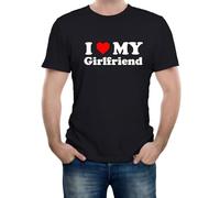 TFRDE2345 Mens I Love My Girlfriend T-Shirt Gift Joke Birthday Valentines Day