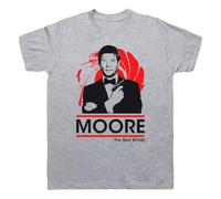 TFRDE2345 Roger Moore Best Bond Secret Agent Double O 00 Mens & Womens T-Shirt