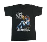 TFRDE2345 Shok Paris 'Steel and Starlight' Unisex Black T-Shirt