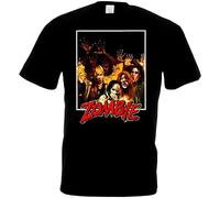 TFRwtf33R Dawn of The Dead v8 T-Shirt Black Horror Movie Romero Black 3XL