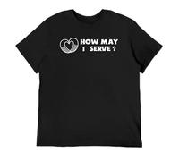 TFRwtf33R How May I Serve T-Shirt Black L