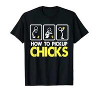 TFRwtf33R How To Pick Up Chicks Shirt Cute Pick Chicks 101 T-Shirt Black XXL