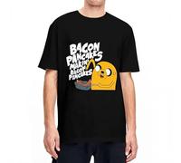 TFRwtf33R Jake and Finn Bacon Pancake T Shirt Black XXL