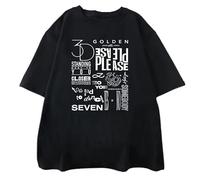 TFRwtf33R Jungkook Golden T-Shirt Black XL