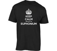 TFRwtf33R Keep Calm and Play The Euphonium t Shirt Black XXL