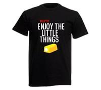 TFRwtf33R Rule #32 Enjoy Little Thing Zombieland Movie Men's Black T-Shirt Black XL