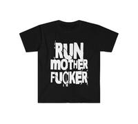 TFRwtf33R Run MF - Gym Inspirational Workout Track Softstyle T-Shirt Black XXL