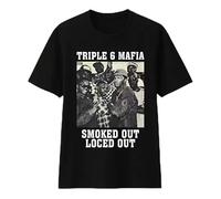 TFRwtf33R Three 6 Mafia Smoked out Loced out Album T-Shirt Black S