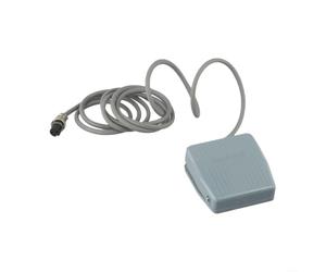 TFS-201 SPDT - Interruptor de pie (250 V, 10 A, metal) | SPDT Design, momentaner für kontakt, AC250V 10A, robuste Metallgehäuse grau Optik