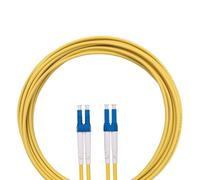 TFS DuraTac® - Cable de Fibra Óptica Monomodo Dúplex OS2 9/125µm G.652D | Patch Cord LC/UPC a LC/UPC Amarillo | Preparado para Redes de Alta Velocidad y Larga Distancia (10m.)
