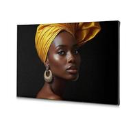 TFSW Decoración de pared para baño, elegancia dorada: un retrato de belleza cultural, lienzo decorativo para decoración de pared de Pascua (20 x 30 cm)