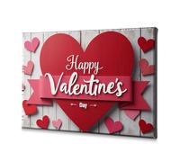 TFSW Lienzo decorativo para decoración de sala de estar, decoración del día de San Valentín, celebración del amor, kit de imágenes para colgar cuadros de pared para sala de estar (40 x 60 cm)