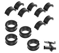 TFSYLISA 8 Pieza Junta de Goma para Manillar de Bicicleta Juntas de Goma del Manillar de 22,2/25,4 a 31,8 mm Adaptador de Junta de Bicicleta para Motos de Montaña, Carros de Carretera