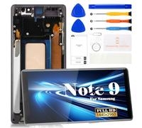 TFT - Pantalla de repuesto para Samsung Galaxy Note 9 LCD digitalizador para Samsung SM-N960, kit de reparación de pantalla táctil (con marco) (negro medianoche)