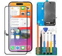 TFT - Pantalla LCD de repuesto para iPhone 15, pantalla LCD para iPhone 15, A3090, A2846, A3089, A3092, kit de reparación de montaje de digitalizador de pantalla táctil (negro) de 6.1 pulgadas