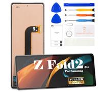 TFT para Samsung Z Fold 2 5g Pantalla de repuesto para Samsung Galaxy Z Fold 2 LCD digitalizador kits de reparación para Samsung SM-F916B pantalla táctil kits de montaje sin marco (negro, sin huellas