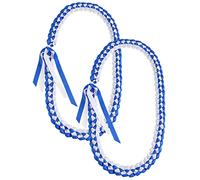 TFTAFAN Collar Lei de graduación con cinta de graduación 2023, collar trenzado, regalo de graduación, accesorios de fiesta para mujeres y hombres, Poliéster, No es una piedra preciosa