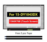 TFTcenter Pantalla táctil LCD de repuesto para portátil HP 15-DY 15-DY1043DX, P/N L63569-001, 15.6 pulgadas HD 1366x768 40Pin Panel de pantalla portátil