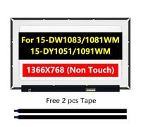 TFTcenter Reemplazo de pantalla LCD de 15.6 pulgadas para HP 15-DW1083WM, 15-DY1051WM, 15-DY1091WM, 15-DW1081WM, pantalla LCD de 15.6 pulgadas 30Pin Laptop Display Panel (Mate HD 1366X768