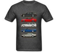 TFTFRRAUCR 2020 Stack of W124 E Class Men T Shirts Round Collar Tops Short Sleeve O-Neck Tshirt Men Youth Car Styling T-Shirt
