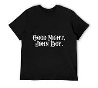 TFTFRRAUCR Good Night John Boy The Waltons TV Show Fan T Shirt BlackOne Size
