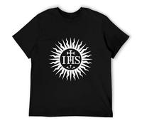 TFTFRRAUCR Jesuit Order White Yellow Black Red Mens t Shirt Men Jesus Church Catholic Society of God Christ Men's Women's Black