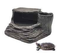 Tfwadmx Tortugas Basking Plataforma Reptil Hábitat Ocultar Cuevas Anfibios Escalada Rampa Decoraciones Acuario Acuario Ornamento para Ranas Newts Serpientes Camaleones Lagartija