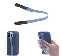 TFY Correa elástica para teléfono, agarre universal delgado para el dedo, soporte antideslizante para teléfono celular, se adapta a la mayoría de fundas de teléfonos inteligentes, 2 piezas (azul)