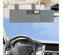 TFY Extensor de Visera Solar para Coche, Parabrisas y Ventana Lateral, Protege del deslumbramiento del Sol y los Rayos UV, Ajuste Universal para la mayoría de los Coches, 1 Pieza (Gris)