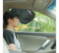 TFY Parasol para Ventana Lateral de Coche, película Transparente Oscura estática para luz Solar de bajo ángulo, protección UV, reducción de Calor, fácil de Instalar y Quitar para Conductor y Pasajero