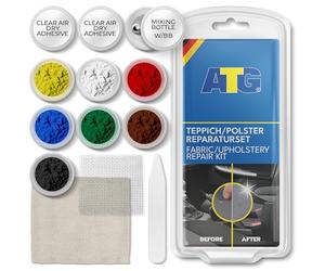 TG® Kit reparación tapicería Coche - Reparación Asiento Coche para Tela y moqueta, 7 Colores mezclables (hasta 56 Combinaciones), solución para Agujeros, Quemaduras y roturas, fácil Uso DIY