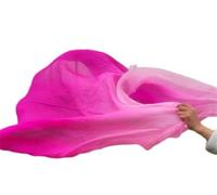 TGDGFKIAS bufandas de bailarines de vientre de seda, Bufanda de seda for danza del vientre, chal, multicolor, varios tamaños(COLOR13,200X90cm-Girl Size)
