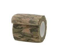 TGDGFKIAS Cinta Adhesiva para Vendajes, Venda autoadhesiva de Camuflaje 4,8 m for Tobillo Deportivo con Dedo en la Rodilla, Varios tamaños(Grass Camouflage,7.5cmx4.8m)