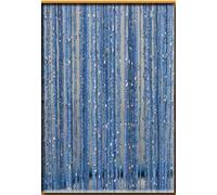 TGDGFKIAS Cortinas, Cortina de Hilo Verde Claro en Varios tamaños for Sala de Estar, Divisor de Ventanas y decoración for Bodas y Fiestas.(BLU)