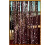 TGDGFKIAS Cortinas, Cortina de Hilo Verde Claro en Varios tamaños for Sala de Estar, Divisor de Ventanas y decoración for Bodas y Fiestas.(Coffee)