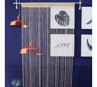 TGDGFKIAS Cortinas, Cortina divisoria for Puerta con borlas de Hilo de Cuentas de Cristal, 1 x 2 m, Multicolor(Champagne)