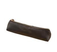 TGDGFKIAS Estuche para lápices de gran capacidad, Estuche de cuero for lápices, 2 unidades, forma triangular simple, for bolígrafos, papelería, lápices escolares, estuche for colegios.(Schwarz)