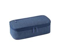 TGDGFKIAS Estuche para lápices de gran capacidad, Estuche de lápices de 2 piezas, papelería, color sólido, for la escuela(Blu)